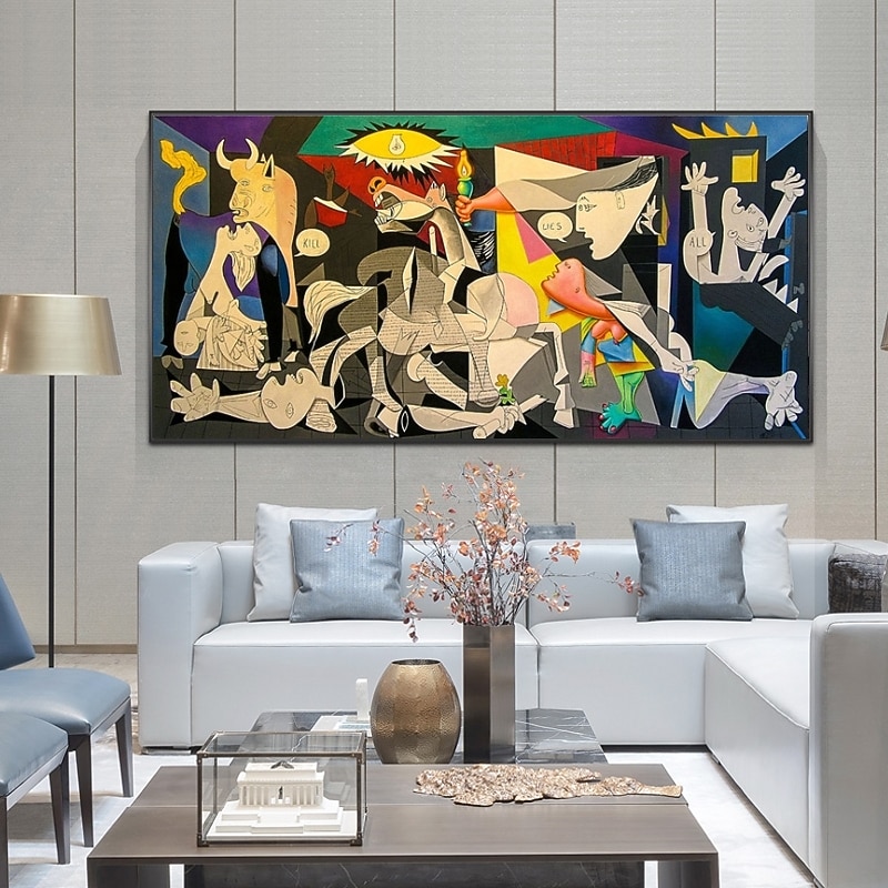 Guernica By Picasso Oil Paintings Reproductions Famous Wall Art Canvas Picasso Pictures Home Wall Decor Decor Rolled Canvas No Frame Unstretched2