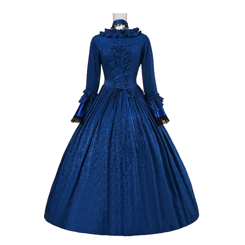 Rococo Victorian 18th Century Dress Party Costume Masquerade Maria Antonietta Plus Size Lace Bow Ball Gown Fancy Dress Women's Girls' Royal Halloween Masquerade Carnival Performance Event / Party3