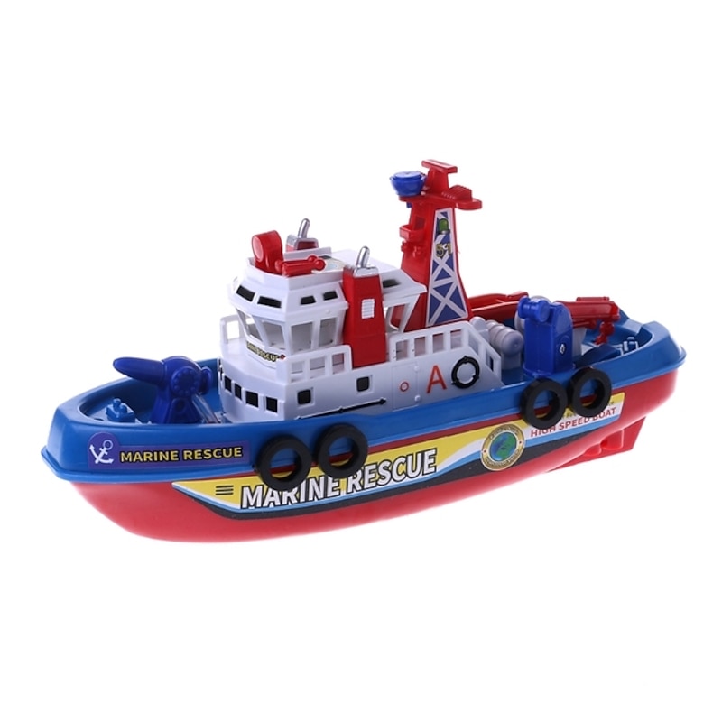 Fast Speed Music Light Electric Marine Rescue Fire Fighting Boat Toy for Kids for Christmas Gifts3