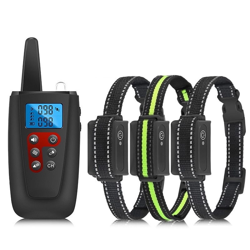 No Shock Dog Training Collar 3300ft Range Beep Vibrating Pet Trainer IPX7 Waterproof Rechargeable Pet Training Collar No Prongs Sound and Vibration Collar4