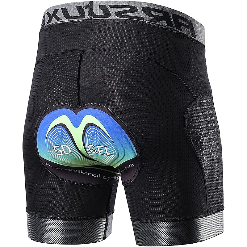 Men's Cycling Underwear Shorts Cycling Padded Shorts Bike Padded Shorts / Chamois Bottoms Mountain Bike MTB Road Bike Cycling Sports Quick Dry Lightweight Sweat wicking 5D Black Red Spandex Clothing4