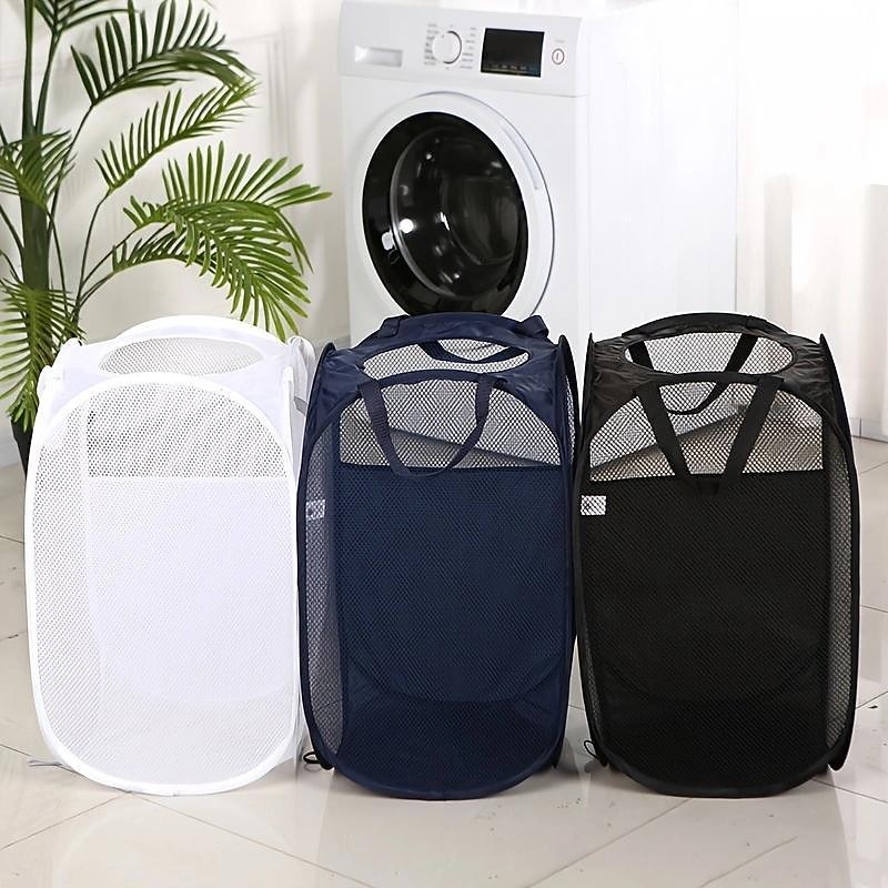 Foldable Storage Dirty Clothes Basket Home Toilet Dirty Clothes Storage Laundry Basket 14.1*14.1*22.8 Inches