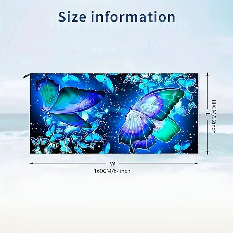 1PC Large Thick Bath Shower Towels 3D White Tiger Design Cotton Beach Towel for Women Men Travel Swimming Yoga Blanket4