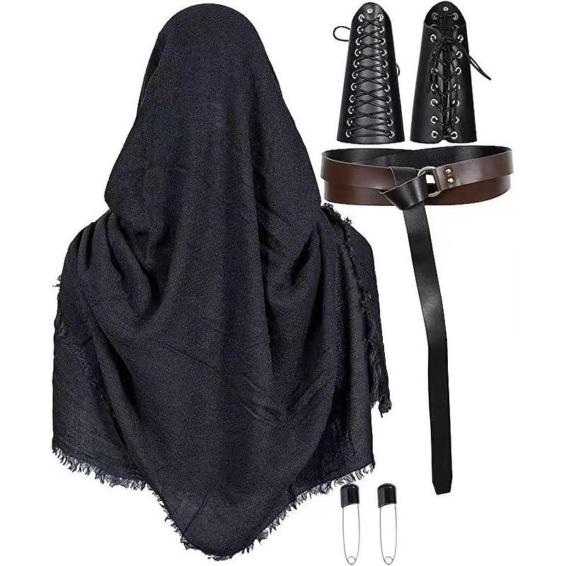 Retro Vintage Punk & Gothic Medieval Cosplay Costume Armor Waist Belt Knight Ritter Viking Soldier Archery Fancy Dress Men's Women's Unisex Viking Halloween Masquerade Performance Stage Masquerade2