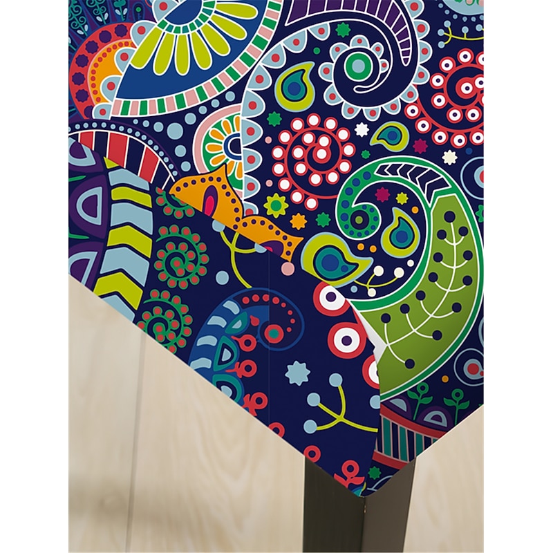 BOHO Dining Chair Cover Farmhouse Stretch Chair Seat Slipcover Spandex Washable Cover Kitchen Protector for Dining Room Wedding Ceremony Durable2