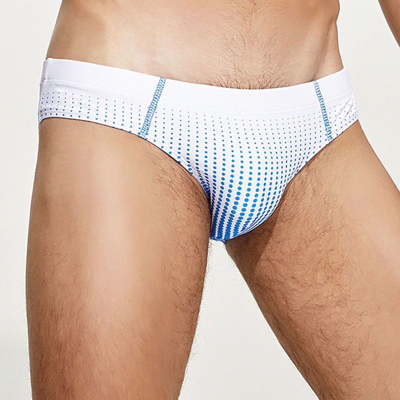 Men's Swimwear Swim Shorts Swim Briefs Gradient Comfort Breathable Outdoor Daily Going out Fashion Casual White Green3