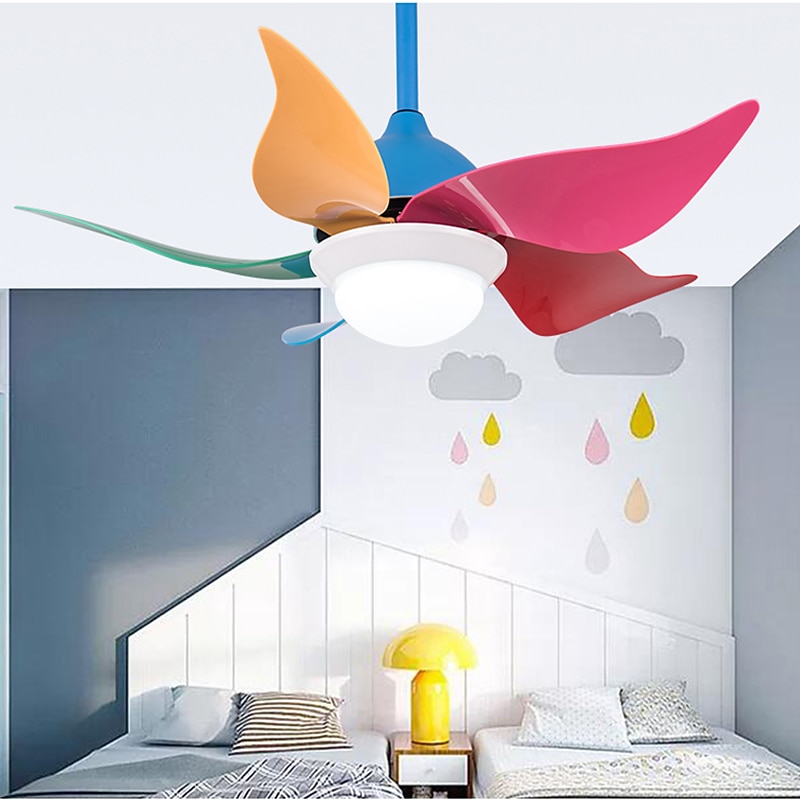 Ceiling Fan with Light Dimmable 90cm 6 Wind Speeds Modern Ceiling Fan for Kids Bedroom, Living Room App & Remote Control 110-240V4
