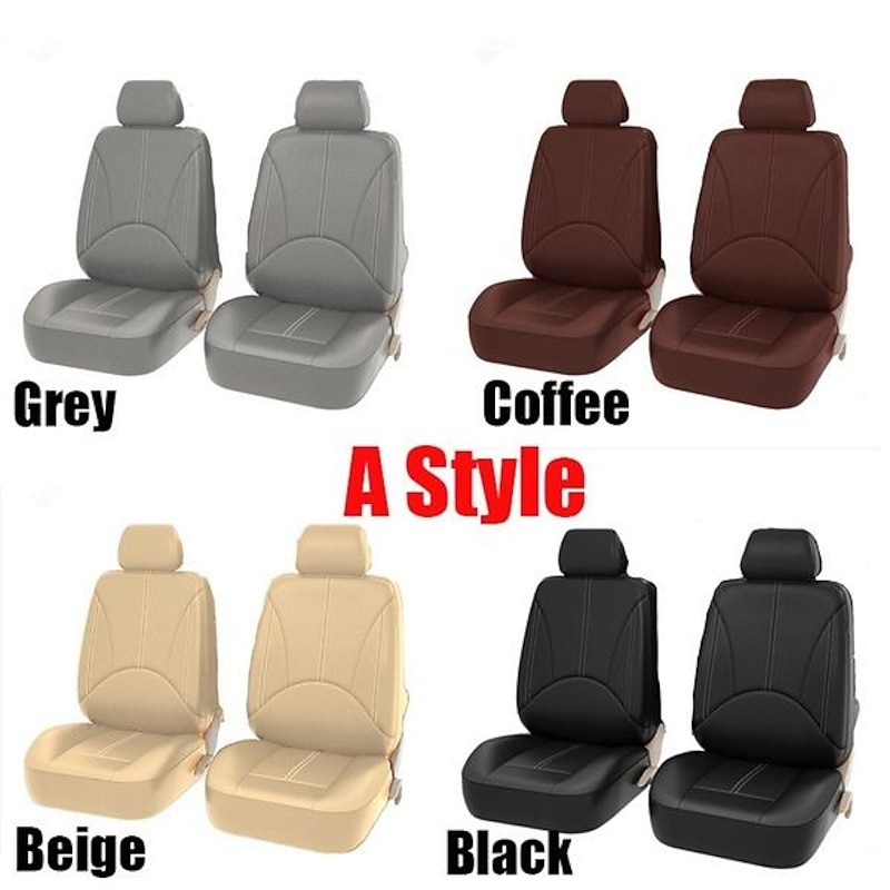 StarFire Universal PU Leather Car Seat Cover, Artificial Leather Cushion, Full and Front Car Seat Cover Accessories2