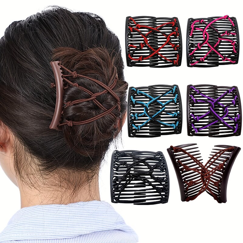 Elastic Hair Comb Insert Comb Versatile Hair Clip Female Fashion Headwear Hair Accessories For Women