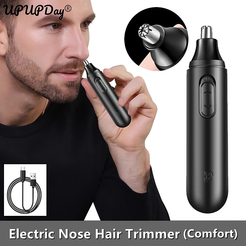 Nose Hair Trimmer Nostril Ear Hairs Electric Removal Shaver Clipper Machine Trimmer for Men Safely USB Charging Epilators