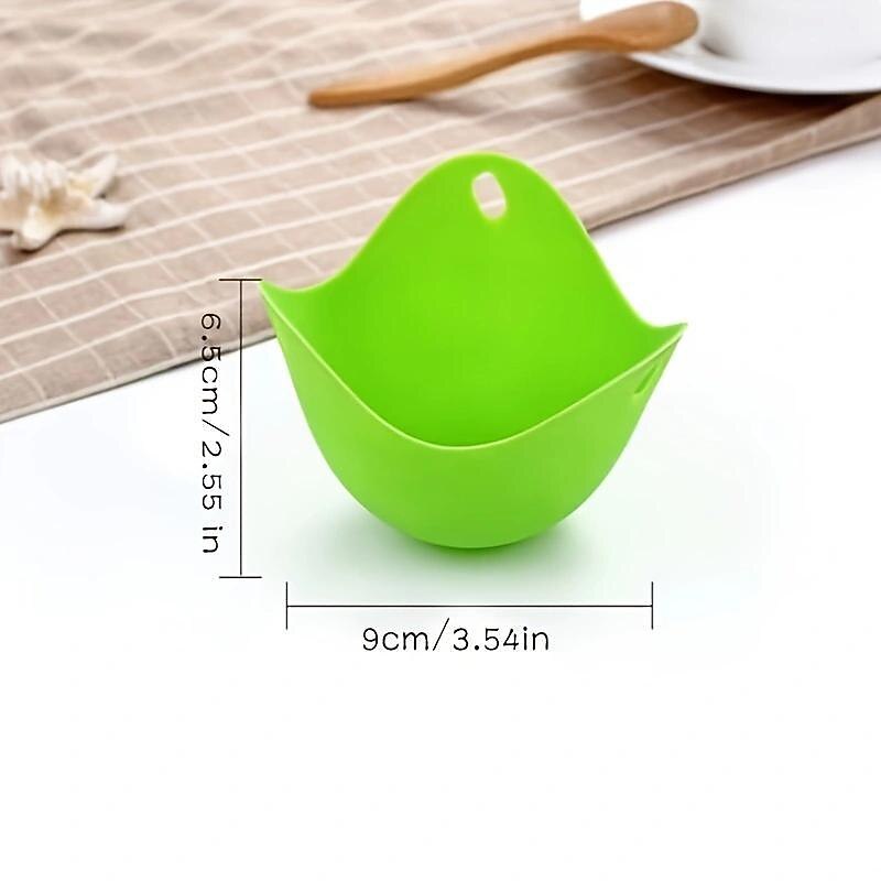 4pcs Silicone Egg Cooker, Kitchen Cooking Tool 2.55x3.54inch3