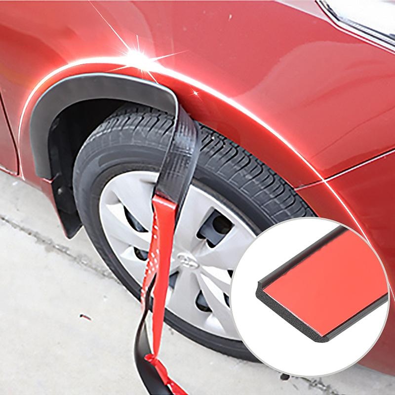 StarFire Wheel Arch Covers Extensions Universal Rubber Fender Flares Lip Wheel-arch Trim Fender Eyebrow Protector Scratch Proof Rubber