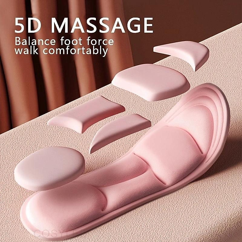 Memory Foam Massage Insoles for Foot Pain Relief – Soft Arch Support Cushion Pads for Men and Women, Shock-Absorbing Inserts for Walking, Running, Standing All Day4