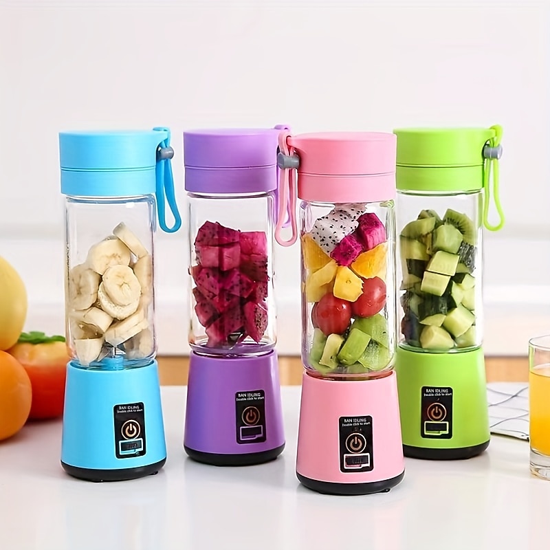 New Juicing Machine Home Portable Juicing Cup Four Leaf Mini Juicing Machine Portable Mixer Fruit Milk Shake Handheld Electric Juicing Machine USB Charging Multifunctional Mixer Kitchen Supplies4