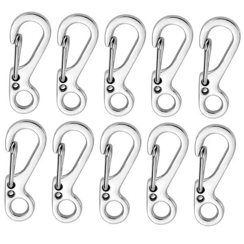Mini Carabiner, EDC Survival Equipment, Snap Hook For Keychain Backpack Bottle, Outdoor Camping Accessories4