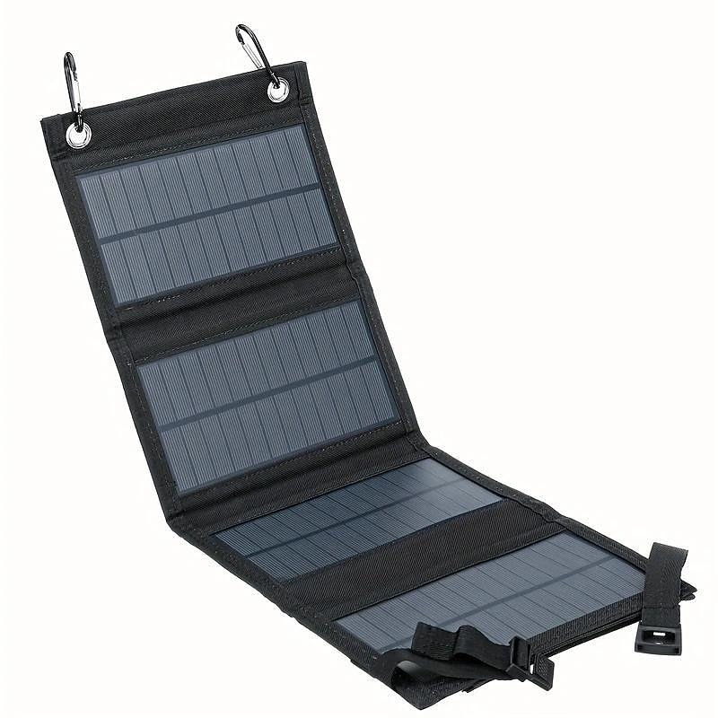20W Portable Solar Charger 5V Foldable Solar Panel With USB Port Compatible With Cell Phone Digital SLR Power Bank For Outdoor Camping Hiking RV Trip4