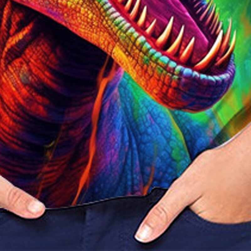 Girls' 3D Graphic Animal Dinosaur T shirt Tee Short Sleeve 3D Print Summer Spring Active Fashion Streetwear Polyester Kids 3-12 Years Outdoor Casual Daily Regular Fit2