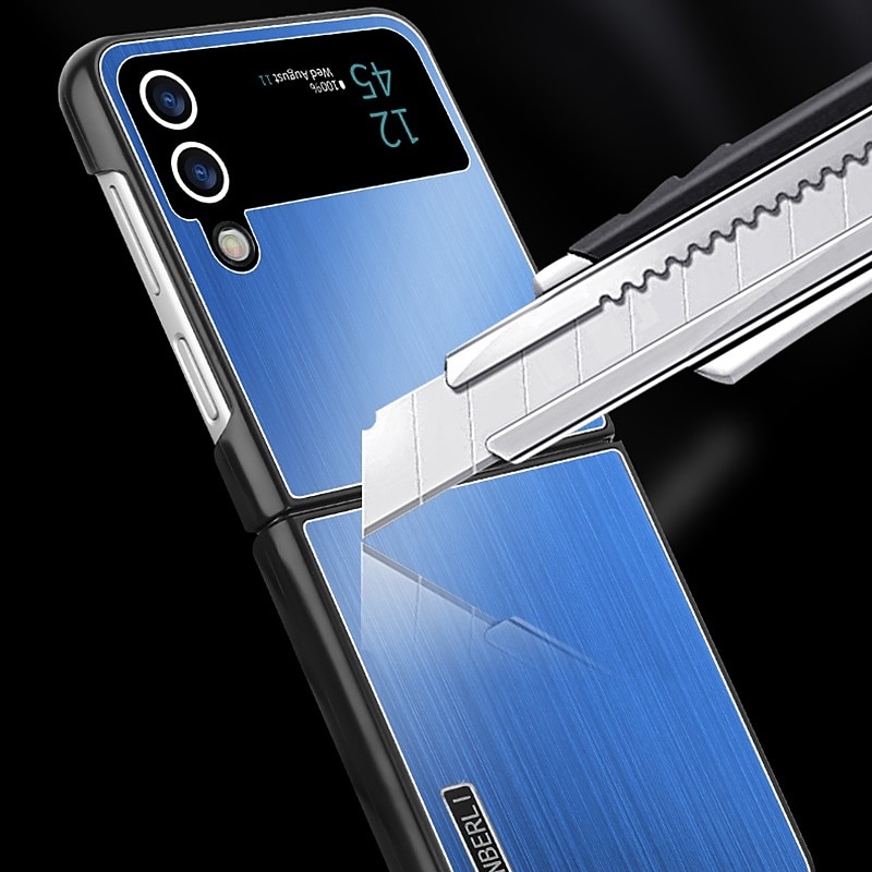 Phone Case For Samsung Galaxy Z Flip 6 Z Flip 5 Z Flip 4 Z Flip 3 Ultra Thin Case Bumper Frame anti-drop Military Grade Protection Armor Aluminum Alloy4