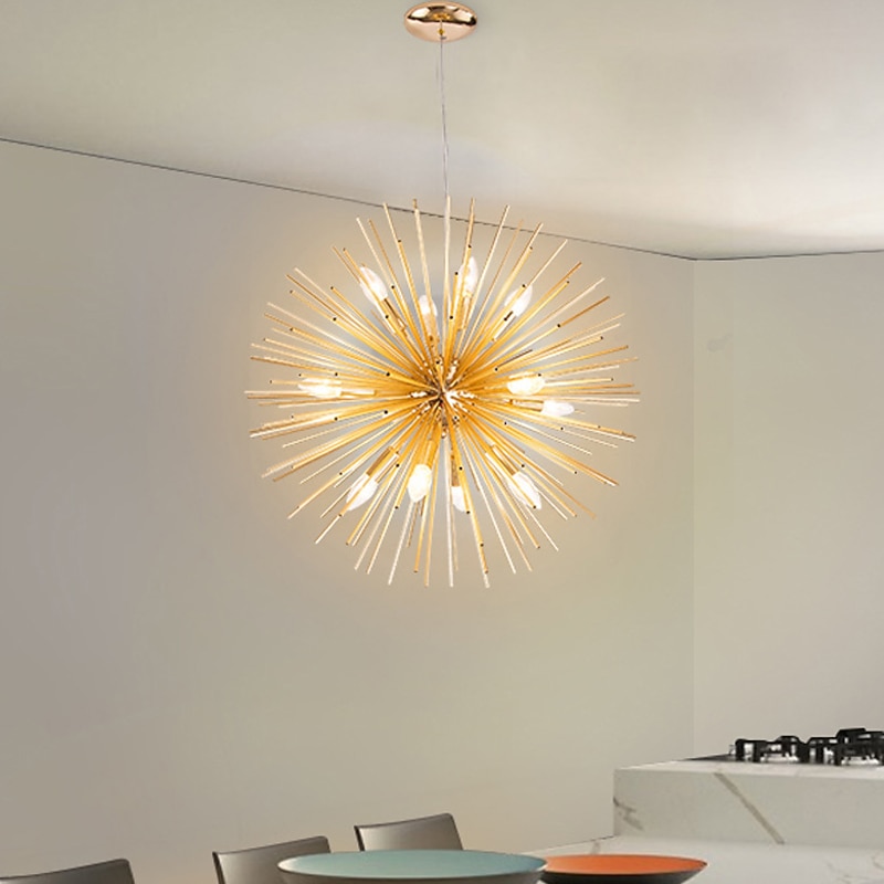 LED Chandeliers Firework 9/12-Lights 50cm Modern Electroplated Globe Chandeliers LED Nordic Style Pendant Lights Living Room Dining Room G9 Bulb Base3