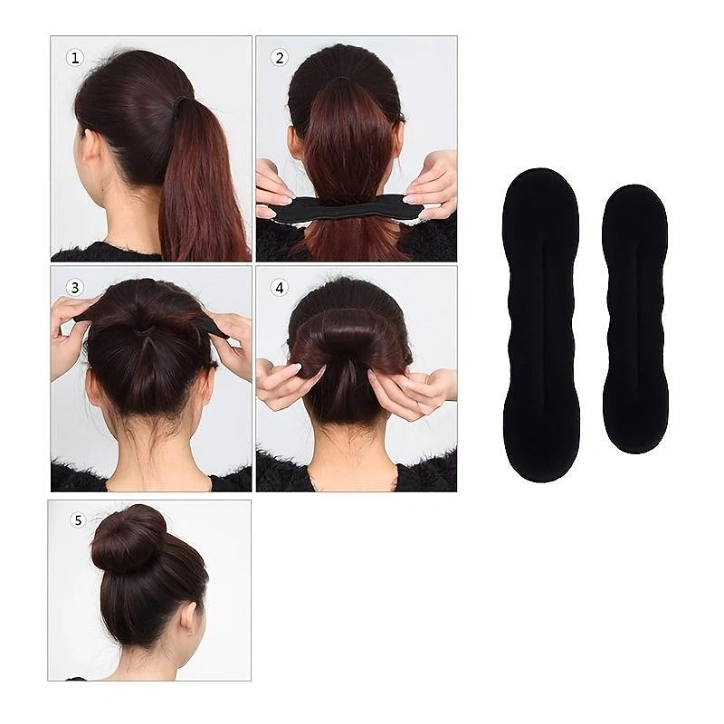 6pcs Hair Styling Accessories Kit Set Bun Maker Hair Braid Tool For Making DIY Hair Styles Black Magic Hair Twist Styling Accessories For Girls Or Women2