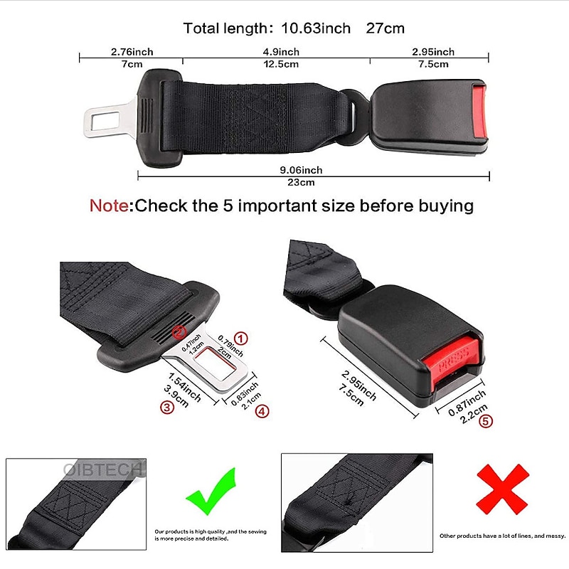Car Safety Extension Belt Adjustable Car Seat Belt Extender Suitable Car Extension Belt3