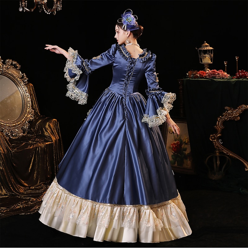 Gothic Rococo Victorian Dress Party Costume Prom Dress Princess Gentlewoman Solid Color Ball Gown Fancy Dress Women's Halloween Carnival Valentine's Day Performance Evening Party Masquerade Adults'4