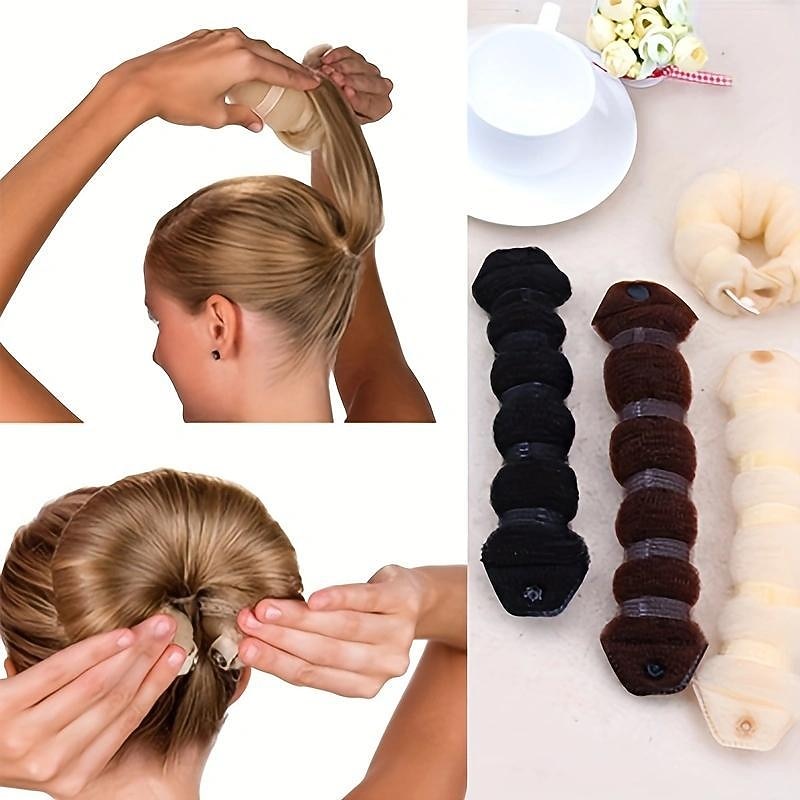 DIY Hair Foam Ring Shaper Hair Styling Twist Ring Former Donut Chignon Bun Maker Hair Curler Accessories