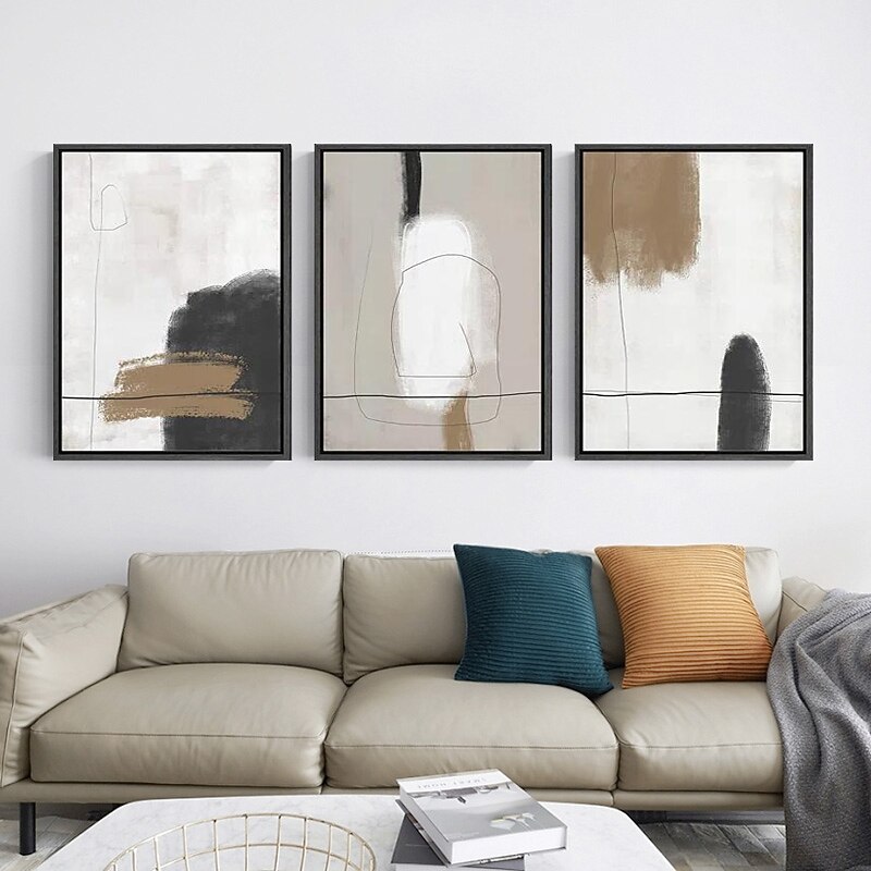 Hand Painted Art Oil Painting Abstract on Canvas Picture Modern Nordic Simple Line For Living Room Home Decoration Unframed4