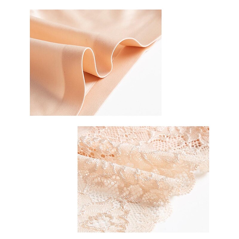 Women's Sexy Lingerie Panties Pure Color Lovers Hot Home Valentine's Day Bed Ice Silk Breathable Hole Summer Spring Home Outfits3