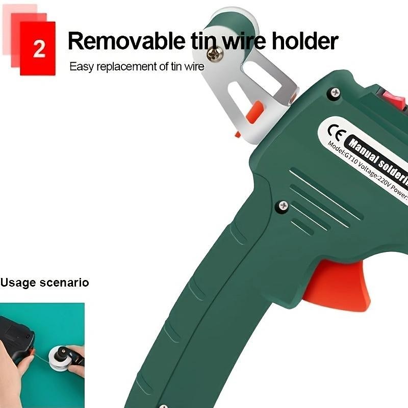 60W Automatic Soldering Gun Kit - Perfect for Electronics Projects2