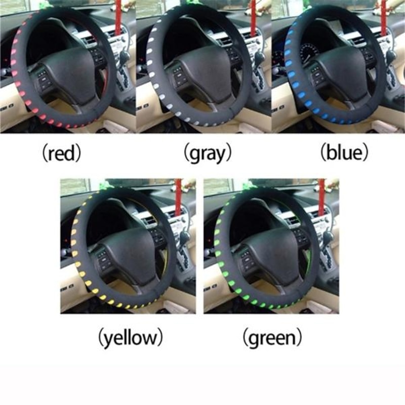 EVA Punching Universal Car Steering Wheel Cover Diameter 38cm Automotive Sup Car Styling Accessories2