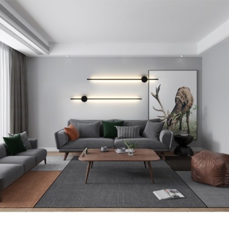 RGB Dimmable Wall Lights Strip Design LED Indoor Wall Lamps with Remote Control 60/80/100cm Colourful Colour Changing Light Column, Mood Light for Bedroom 110-240V4