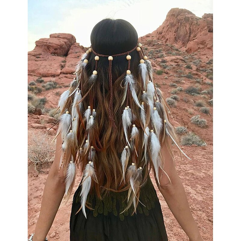 Feather Dreamcatcher Hair Accessories Bohemian Style Dreamcatcher Feather Hair Headband Ladies Hair Accessories4
