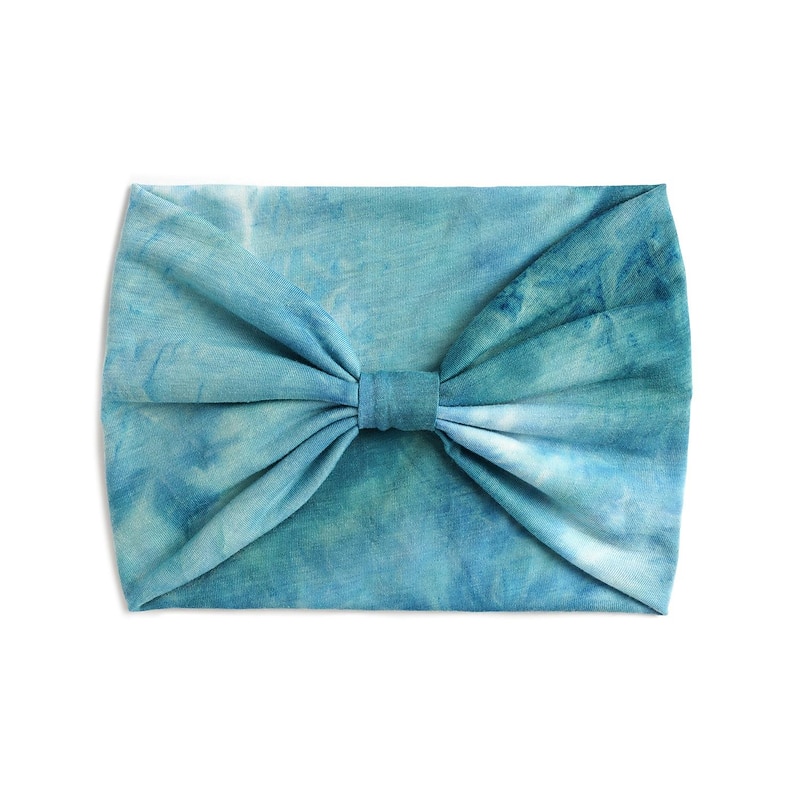 Tie Dye Sports Stretchy Headbands, Knotted Sweat Absorption Fitness Running Yoga Headbands4