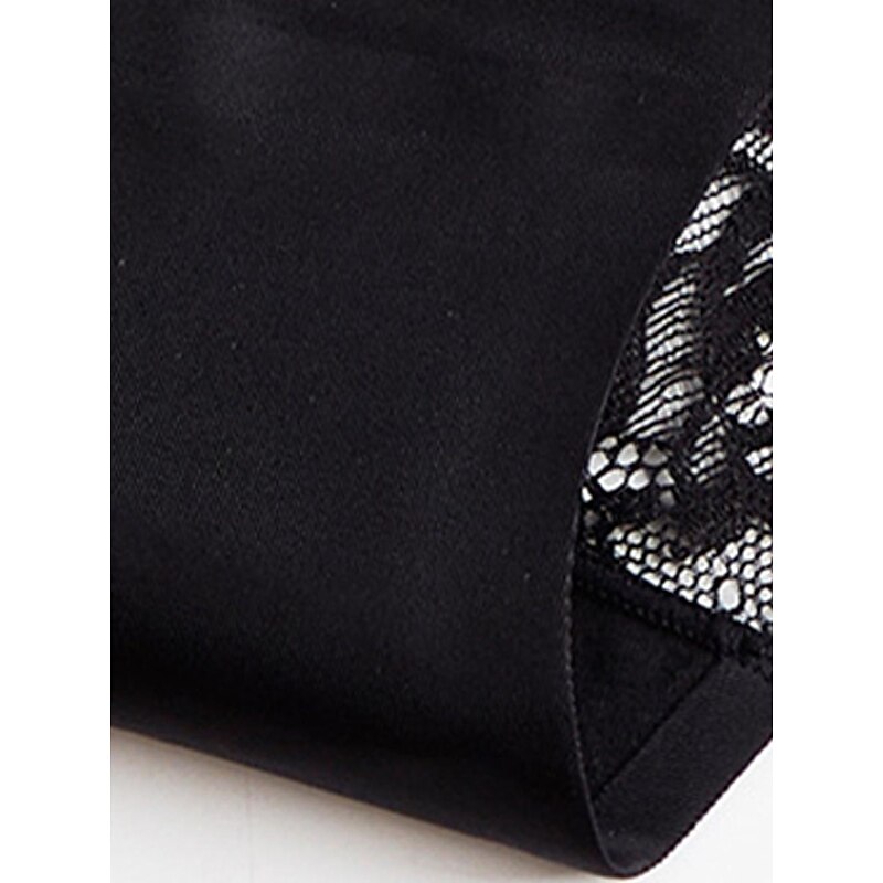 Women's Sexy Lingerie Panties Pure Color Lovers Hot Home Valentine's Day Bed Ice Silk Breathable Hole Summer Spring Home Outfits4