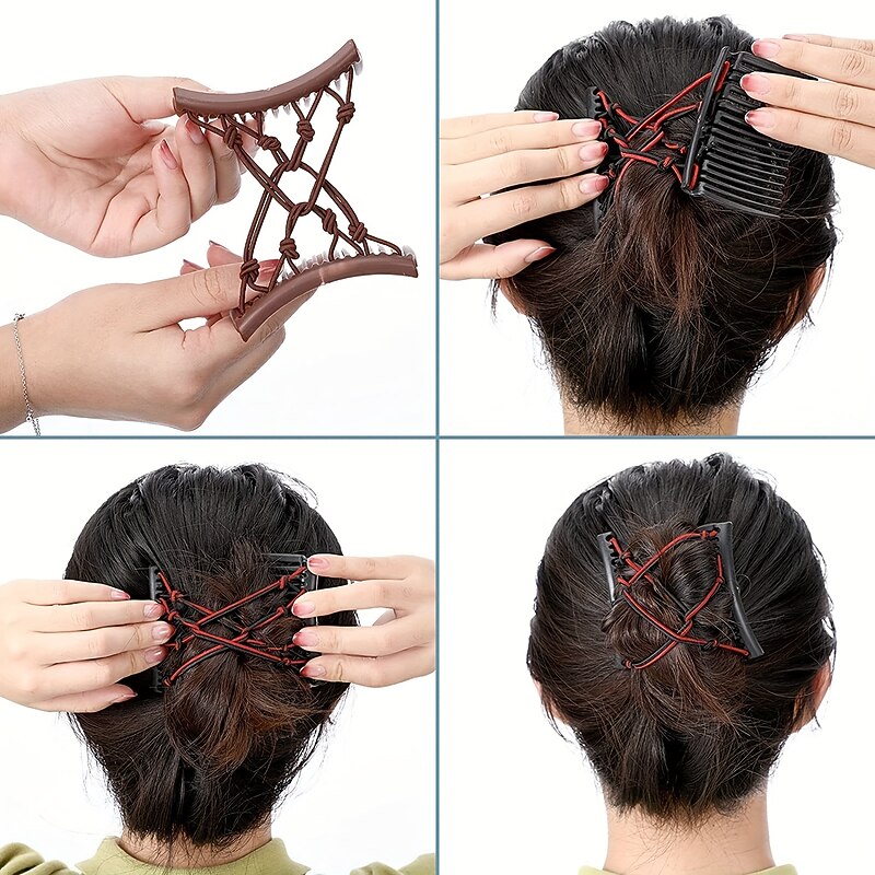 Elastic Hair Comb Insert Comb Versatile Hair Clip Female Fashion Headwear Hair Accessories For Women2