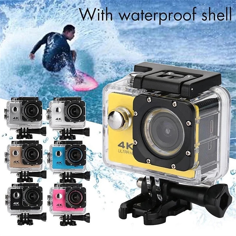 4K Ultra HD Action Camera 4K/30fps WiFi 2 inch 170D Underwater Waterproof Helmet Video Recording Sport Cameras Outdoor Camcorders3
