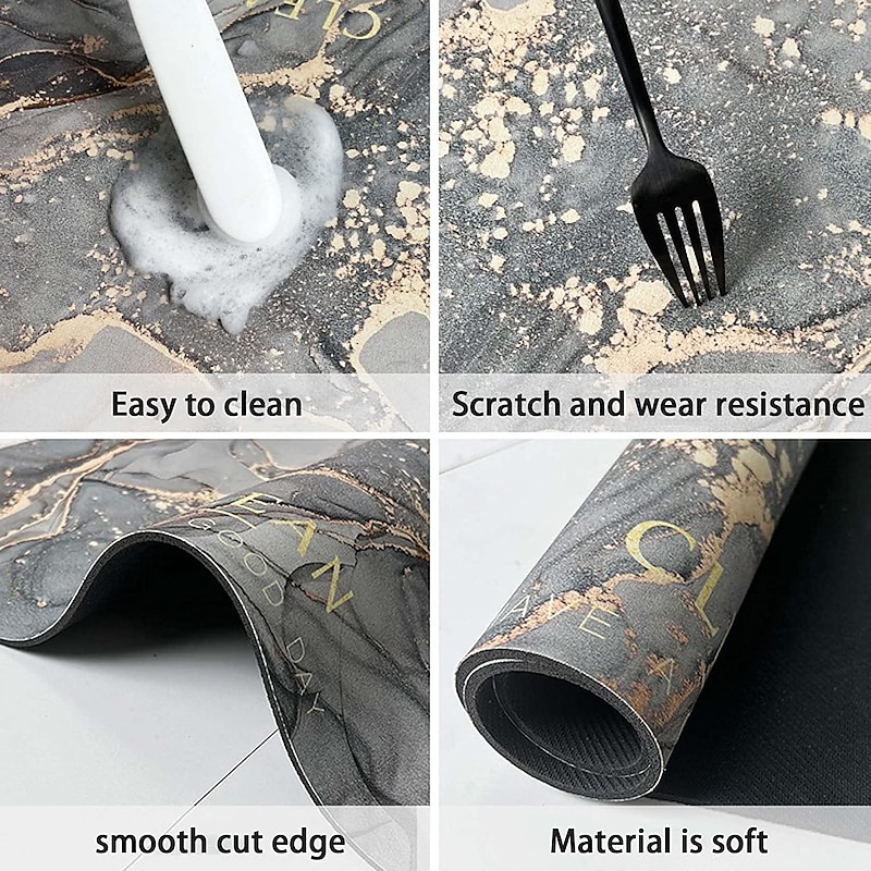 Diatomaceous Earth Bath Mat Super Absorbent Toilet Door Quick-Drying Foot Mat Entry Door Mat Non-Slip Mat3