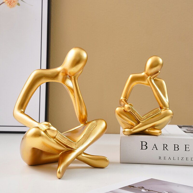 Creative Resin Material Single Handed Face Reading Figurine Decorative Ornaments In Black White And Gold Colors Available For Home Restaurant Decoration Gatherings And Holiday Decoration Aupplie3