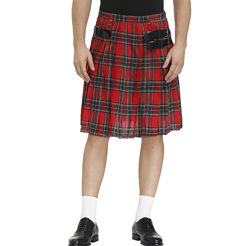 Retro Vintage Punk & Gothic Medieval Skirt Scottish Utility Kilts Fancy Dress Men's Celtic Masquerade Casual Daily Adults' Skirts2