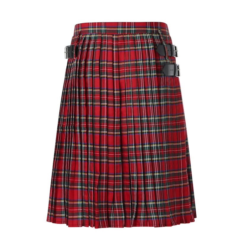 Retro Vintage Punk & Gothic Medieval Skirt Scottish Utility Kilts Fancy Dress Men's Celtic Masquerade Casual Daily Adults' Skirts4