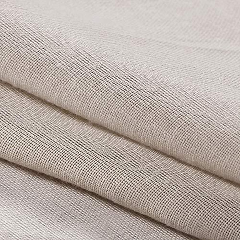 Outdoor Linen Sheer Curtains for Patio Waterproof Indoor/Outdoor Divider Privacy Added Light Filtering Porch Decor with Detachable Self-Stick Tab Top for Gazebo/Cabana, Natural, 2 Panels4