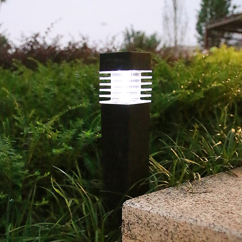 Outdoor LED Lawn Lamp IP65 Waterproof Outdoor Garden Post Bollard Light Column Lamp Aluminum Pathway Driveway Floor Lawn Landscape Lighting Plug-In Lights Villa Yard Path Camping Party Decoration4