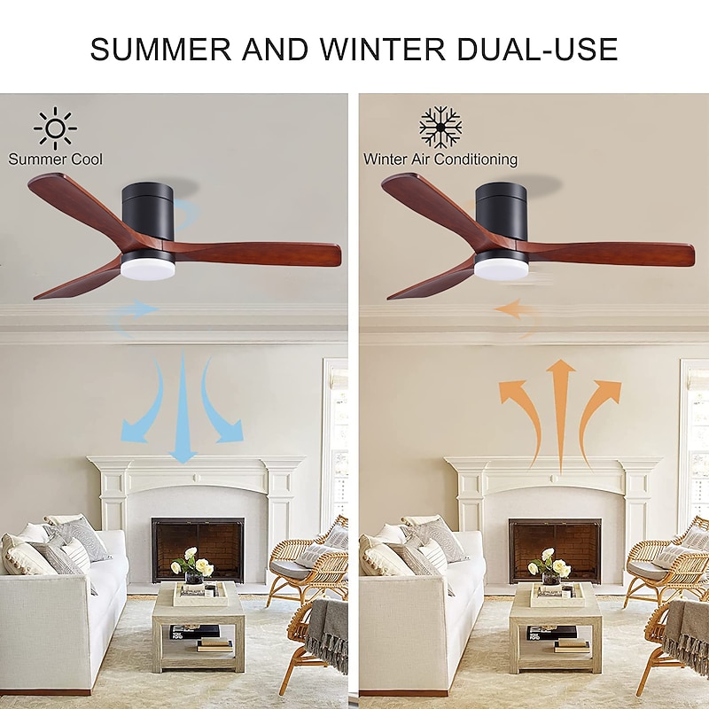 Ceiling Fan with Light Circle Design App & Remote Control Crystal 108cm Dimmable 6 Wind Speeds Modern Ceiling Fan for Bedroom, Living Room, Small Room 110-240V4