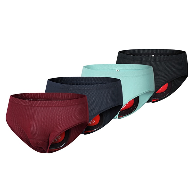 Men's Solid Color Cycling Underwear Shorts Bike Shorts 3D Padded Shorts Bike Padded Shorts / Chamois Bottoms Mountain Bike MTB Road Bike Cycling Sports 3D Pad Quick Dry Lightweight Sweat wicking Navy3