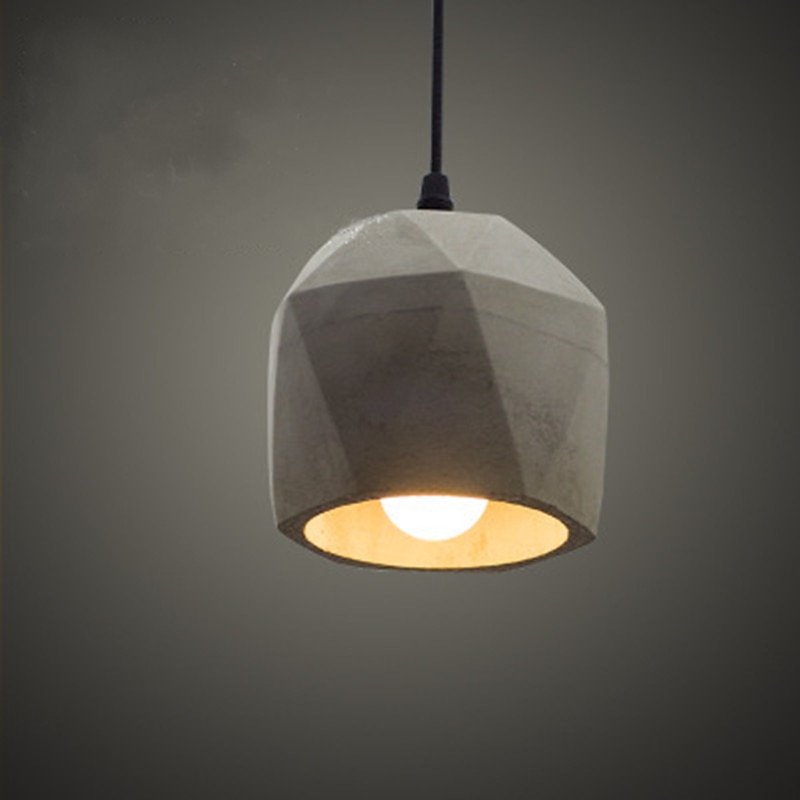 LED Pendant Lights Cement Kitchen Island Lighting Modern Farmhouse Foyer Entryway Light Fixtures Ceiling Hanging Globe Over Table 110-240V3