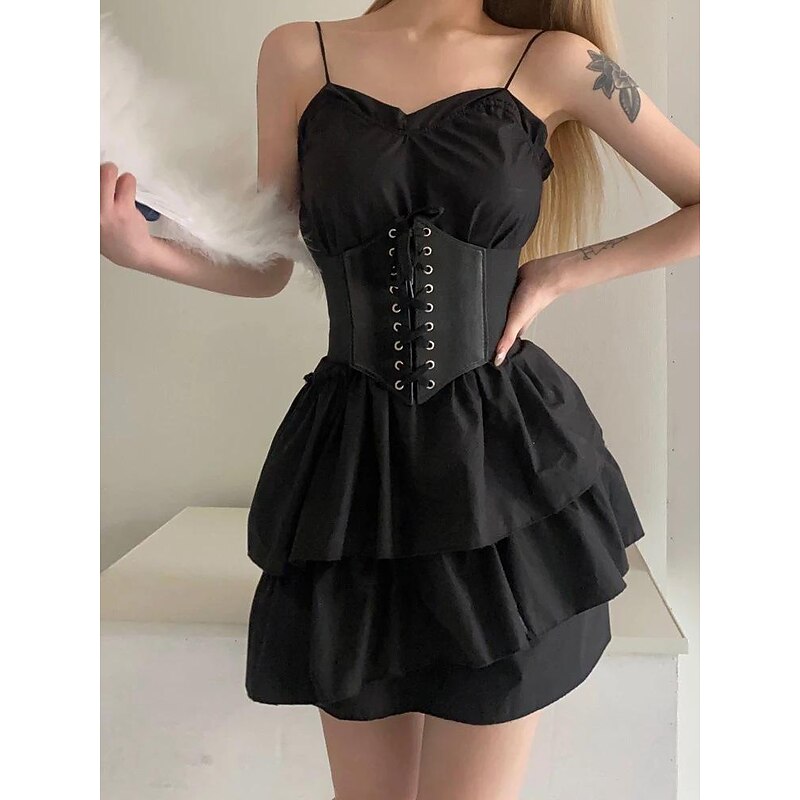 Princess Gentlewoman Punk & Gothic Medieval Renaissance Corset Waist Belt Women's Girls' Costume Vintage Cosplay Party / Evening Casual Daily Corset2