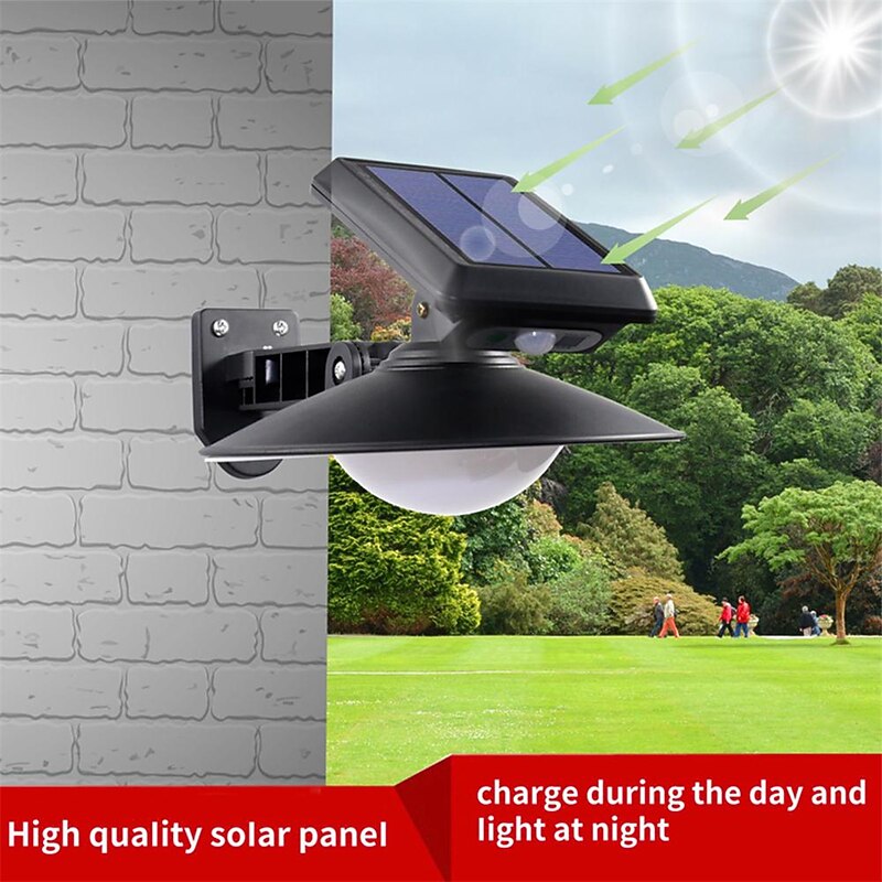 10W Led Solar Wall Lights Outdoor Waterproof Landscape Sensor Lamp with Remote Control For Yard Patio Garden Pathway Porch Decor2