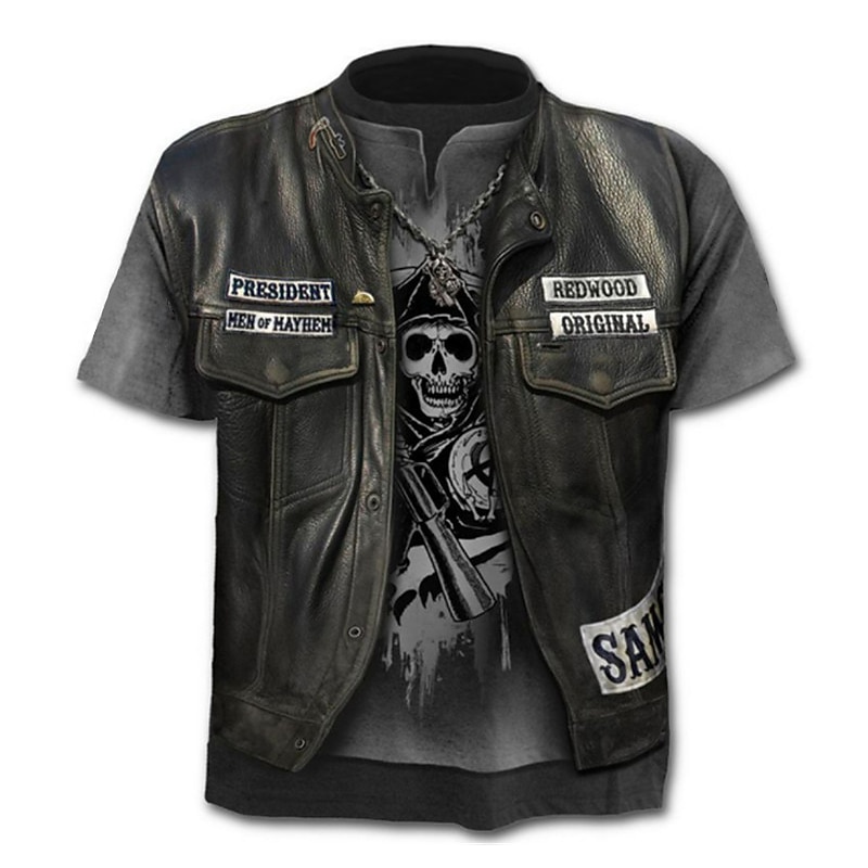 Boys 3D Graphic T shirt Short Sleeve 3D Print Summer Spring Active Sports Fashion Polyester Kids 3-12 Years Outdoor Daily Regular Fit