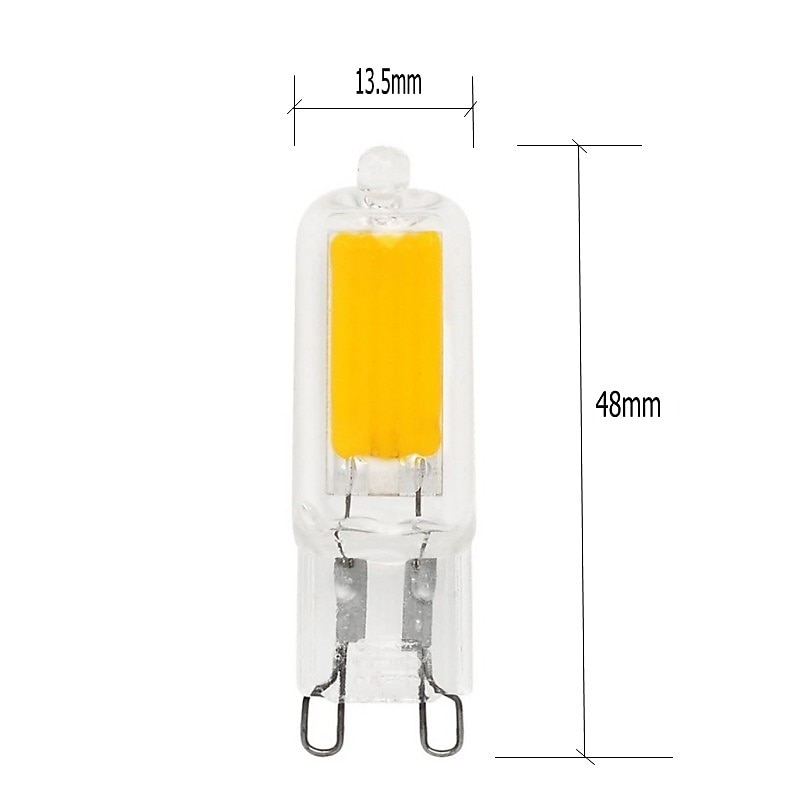 10pcs 2W LED Bi-pin Lights 200 lm G9/ G4 T 1 LED Beads COB Warm White/ White  Dimmable 220-240 V2
